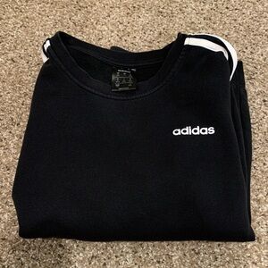 Adidas Kids Black Crewneck Sweater